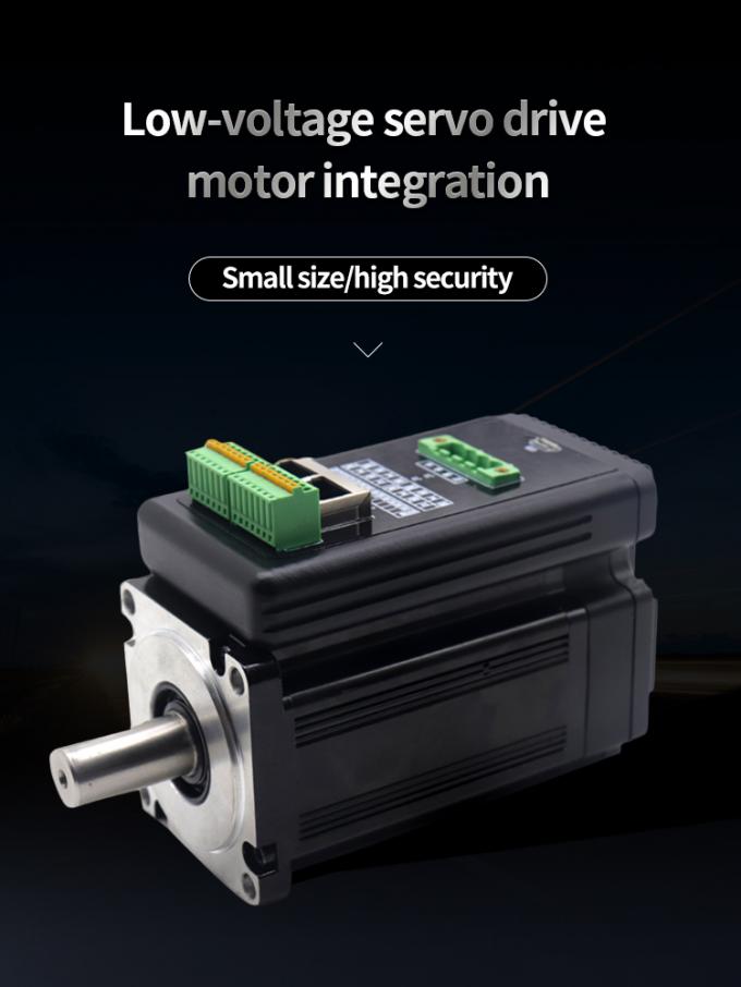 Integral Driver Machine Integrated Servo Motor And Servo Driver, 48V 400W Compact Design Motor ...