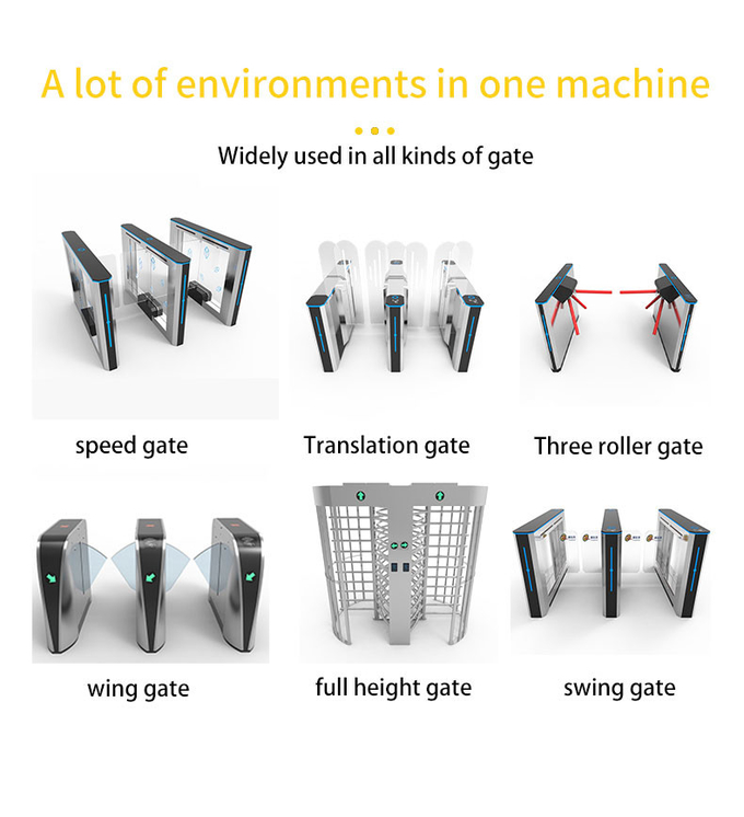 600mm 100 NM Swing Barrier Gate Mechanism Aluminium Alloy