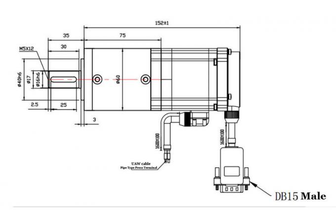 75rpm 1000 Line Incremental Encoder Speed Gate Motors With Planetary ...
