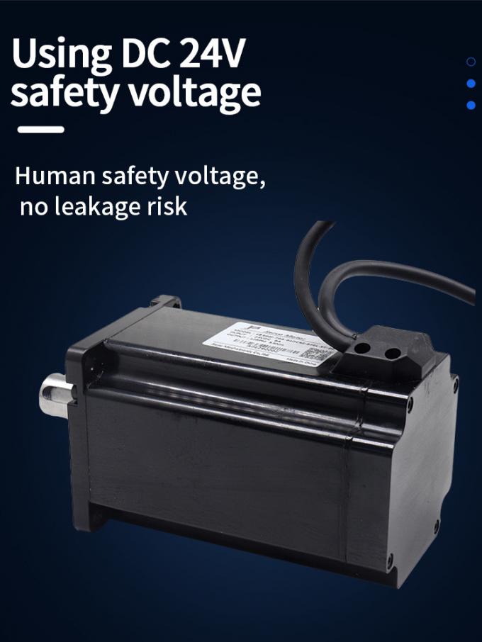 5.6Nm 100RPM 24 Volt Servo Motor 70W Low Noise 80mm Dia