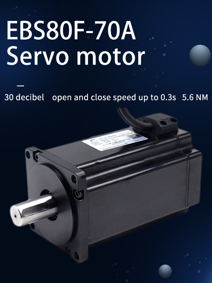5.6Nm 100RPM 24 Volt Servo Motor 70W Low Noise 80mm Dia